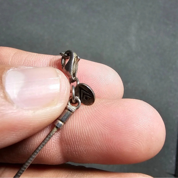 Silpada Sterling Silver Blue Sodalite Bead Snake Chain Choker Necklace N1087 16" - Picture 4 of 6